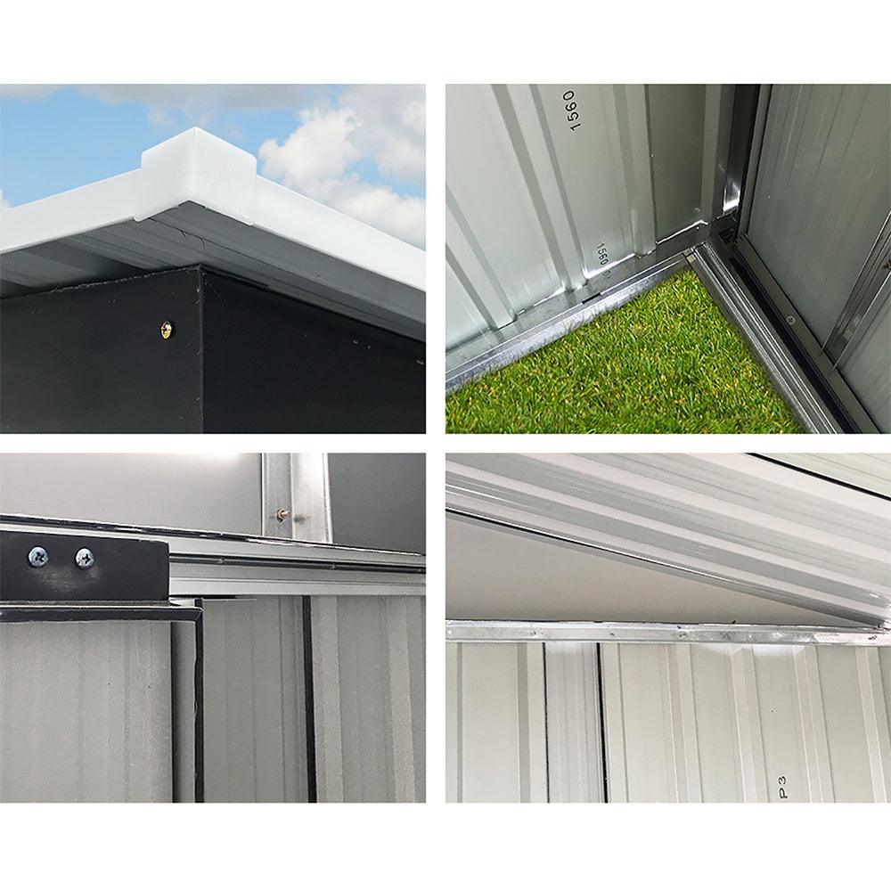 Giantz Garden Shed 1.94x1.21M Sheds Outdoor Storage Workshop House Tool Shelter Sliding Door - Ozstylz