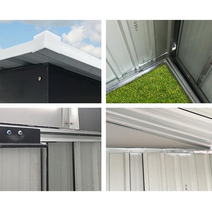 Giantz Garden Shed 1.94x1.21M Sheds Outdoor Storage Workshop House Tool Shelter Sliding Door - Ozstylz