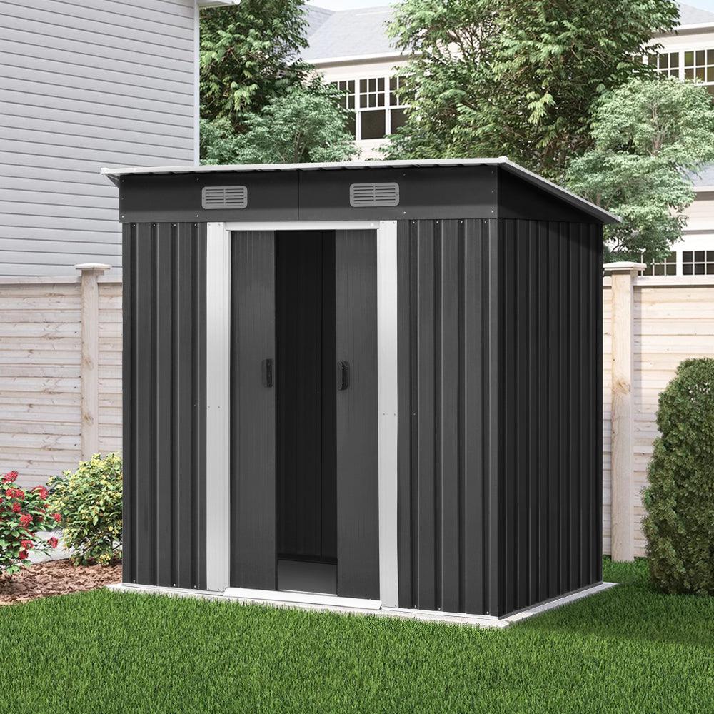 Giantz Garden Shed 1.94x1.21M Sheds Outdoor Storage Workshop House Tool Shelter Sliding Door - Ozstylz