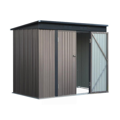 Giantz Garden Shed 2.31x1.31M Sheds Outdoor Storage Tool Metal Workshop Shelter Double Door - Ozstylz