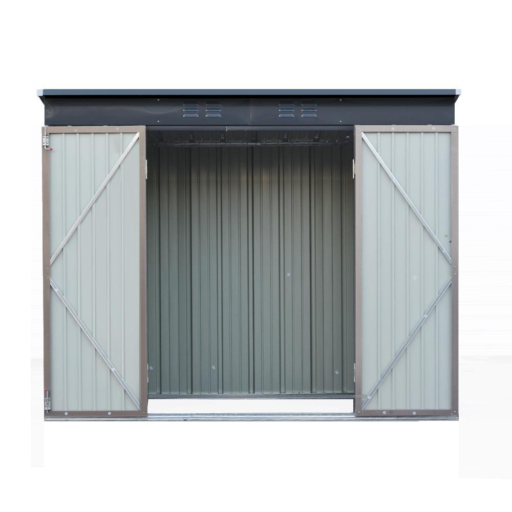 Giantz Garden Shed 2.31x1.31M Sheds Outdoor Storage Tool Metal Workshop Shelter Double Door - Ozstylz