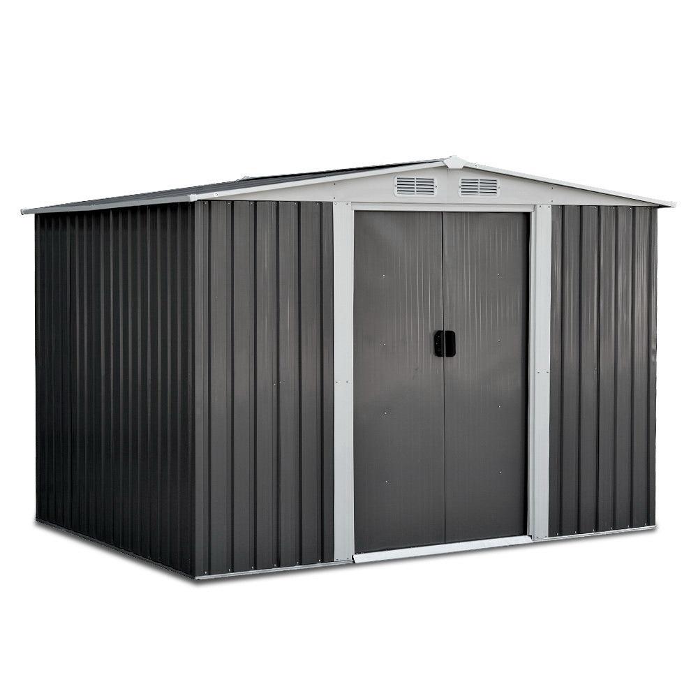 Giantz Garden Shed 2.58x2.07M Sheds Outdoor Storage Workshop Metal Shelter Sliding Door - Ozstylz