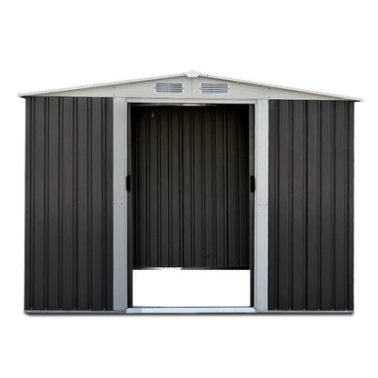 Giantz Garden Shed 2.58x2.07M Sheds Outdoor Storage Workshop Metal Shelter Sliding Door - Ozstylz