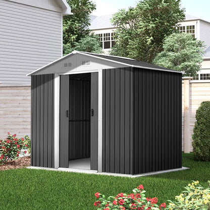 Giantz Garden Shed 2.58x2.07M Sheds Outdoor Storage Workshop Metal Shelter Sliding Door - Ozstylz