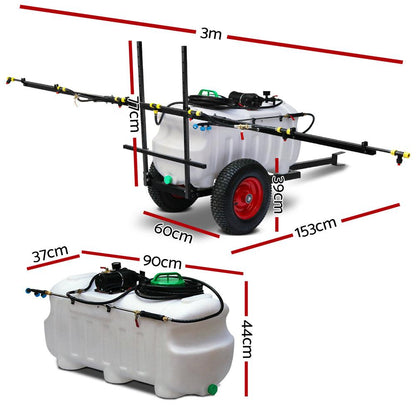 Giantz Weed Sprayer 100L Trailer 3M Boom Garden Spray - Ozstylz