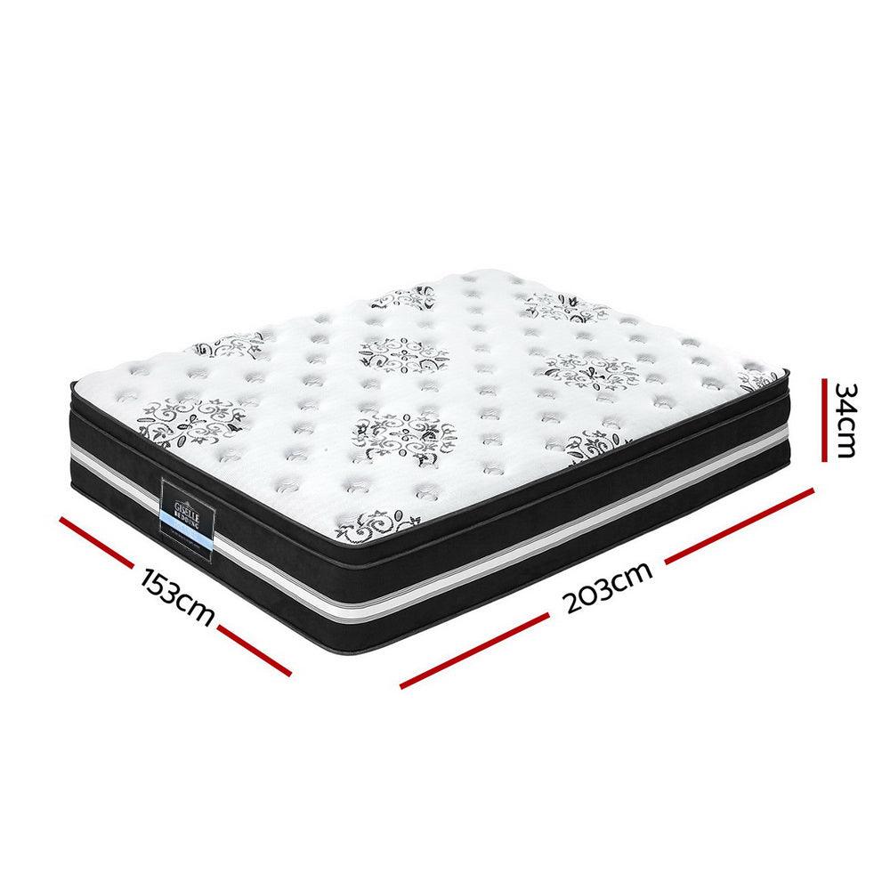 Giselle Bedding 34cm Mattress Cool Gel Memory Foam Queen - Ozstylz