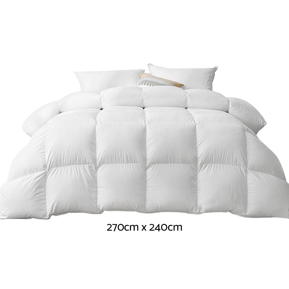 Giselle Bedding 500GSM Duck Down Feather Quilt Super King - Ozstylz