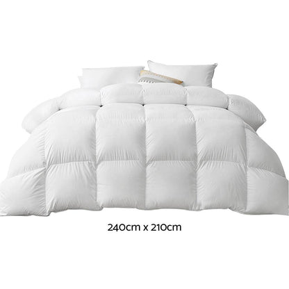 Giselle Bedding 500GSM Goose Down Feather Quilt King - Ozstylz