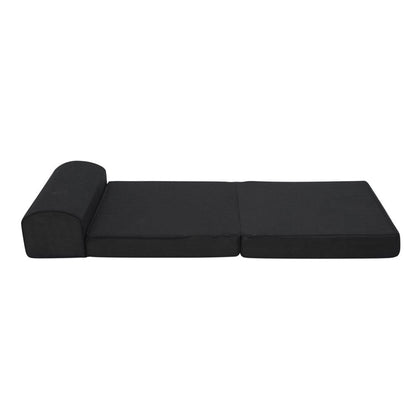 Giselle Bedding Foldable Mattress Folding Foam Bed Mat Black - Ozstylz