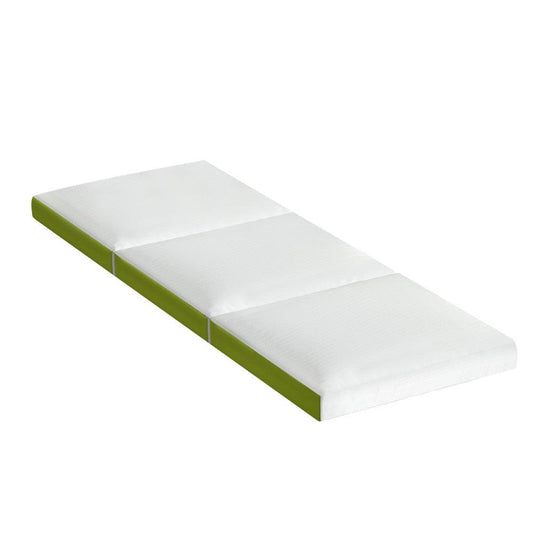 Giselle Bedding Foldable Mattress Folding Foam Trifold Green - Ozstylz