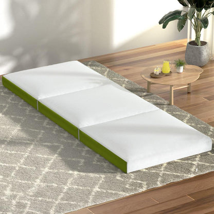 Giselle Bedding Foldable Mattress Folding Foam Trifold Green - Ozstylz