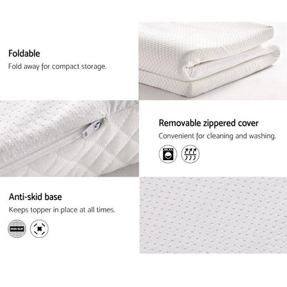 Giselle Bedding Memory Foam Mattress Topper 8cm Double - Ozstylz