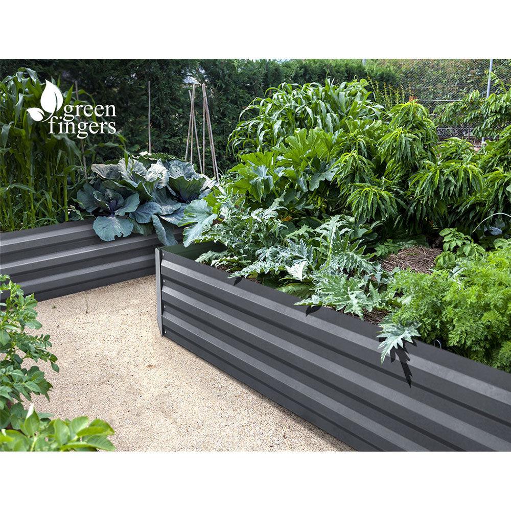 Greenfingers Garden Bed 150x90cm Planter Box Raised Container Galvanised Steel - Ozstylz