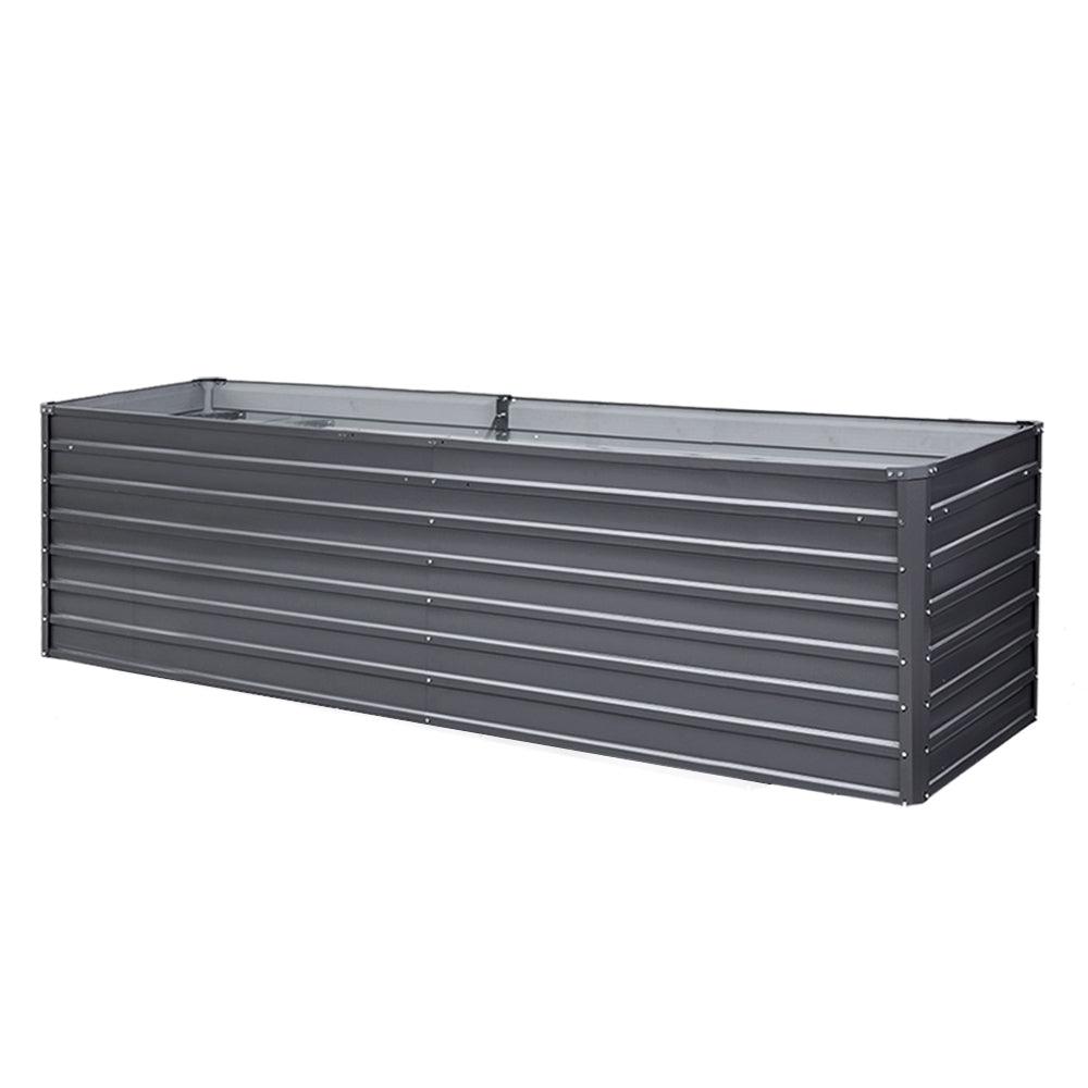 Greenfingers Garden Bed 320x80x77cm Planter Box Raised Container Galvanised Herb - Ozstylz