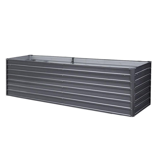 Greenfingers Garden Bed 320x80x77cm Planter Box Raised Container Galvanised Herb - Ozstylz