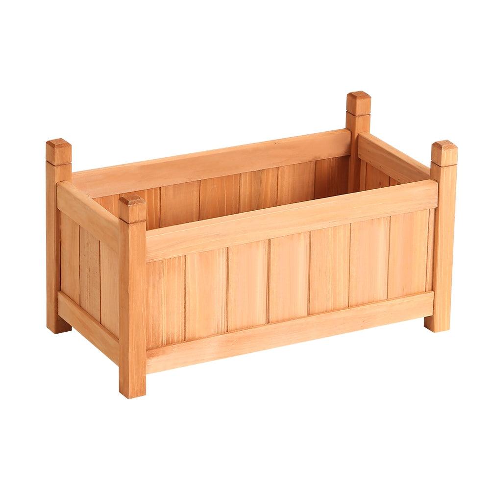 Greenfingers Garden Bed 60x30x33cm Wooden Planter Box Raised Container Growing - Ozstylz