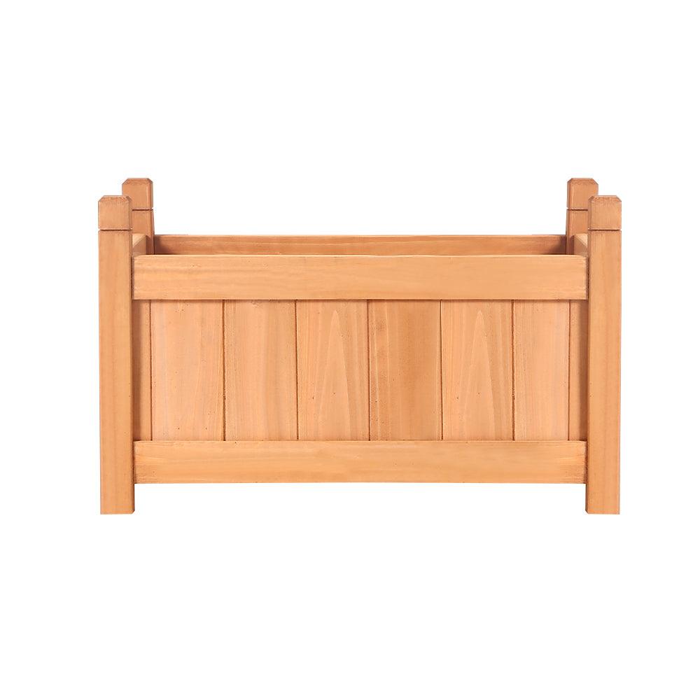 Greenfingers Garden Bed 60x30x33cm Wooden Planter Box Raised Container Growing - Ozstylz