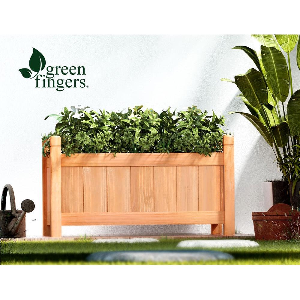 Greenfingers Garden Bed 60x30x33cm Wooden Planter Box Raised Container Growing - Ozstylz