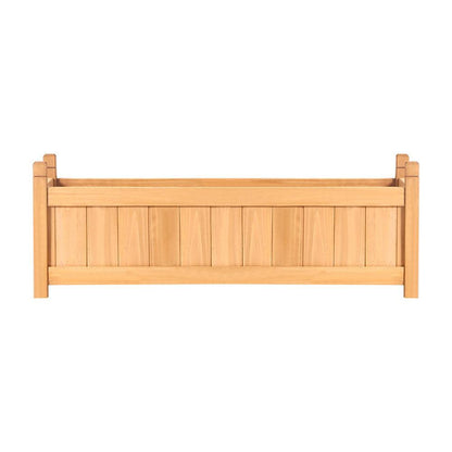 Greenfingers Garden Bed 90x30x33cm Wooden Planter Box Raised Container Growing - Ozstylz