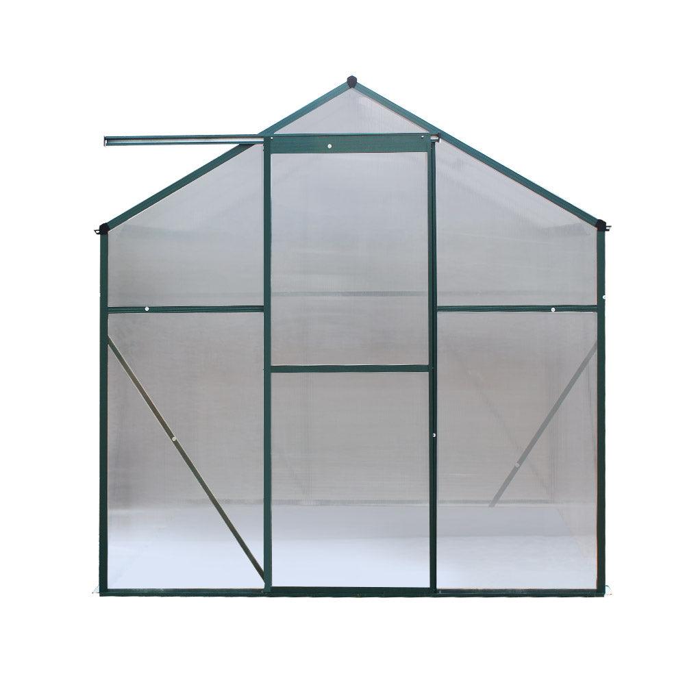 Greenfingers Greenhouse 2.52x1.9x1.83M Aluminium Polycarbonate Green House Garden Shed - Ozstylz