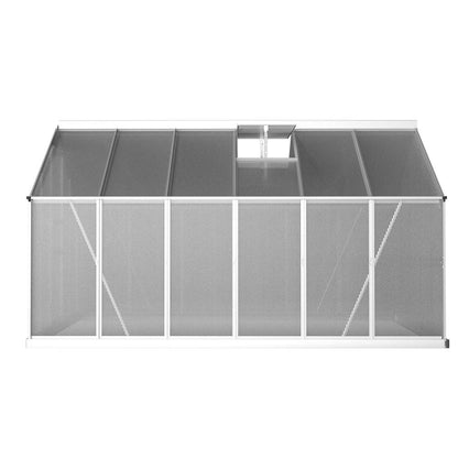 Greenfingers Greenhouse 3.6x2.5x1.95M Aluminium Polycarbonate Green House Garden Shed - Ozstylz