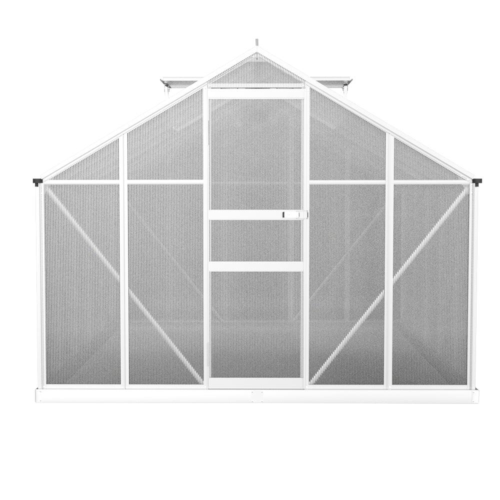 Greenfingers Greenhouse 3x2.5x1.95M Aluminium Polycarbonate Green House Garden Shed - Ozstylz