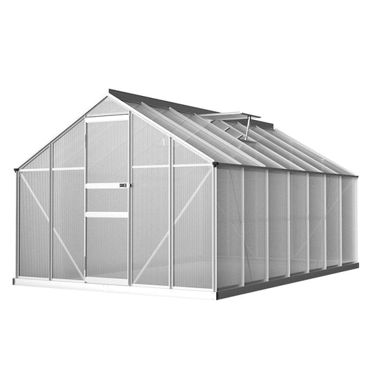 Greenfingers Greenhouse 4.2x2.5x1.95M Aluminium Polycarbonate Green House Garden Shed - Ozstylz