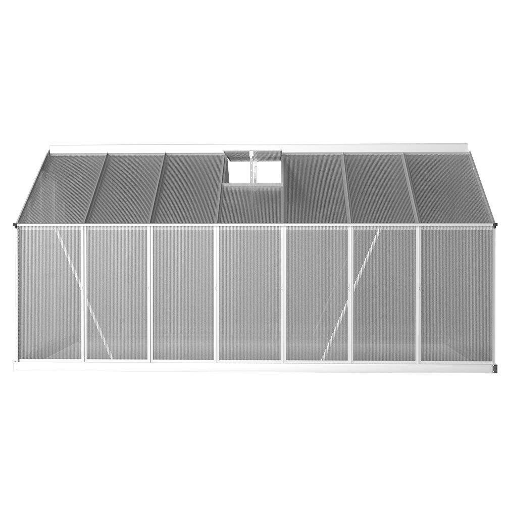 Greenfingers Greenhouse 4.2x2.5x1.95M Aluminium Polycarbonate Green House Garden Shed - Ozstylz