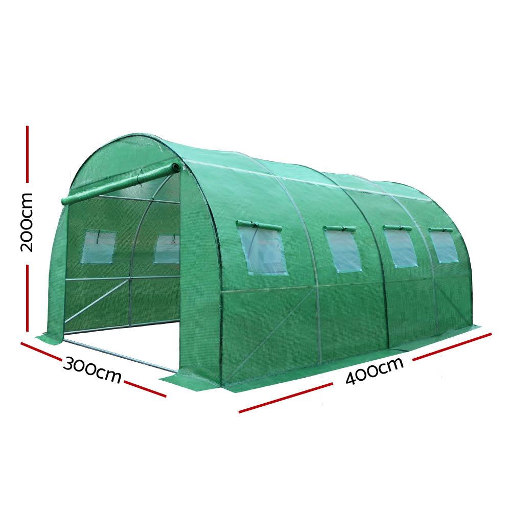 Greenfingers Greenhouse 4x3x2M Walk in Green House Tunnel Plant Garden Shed Dome - Ozstylz