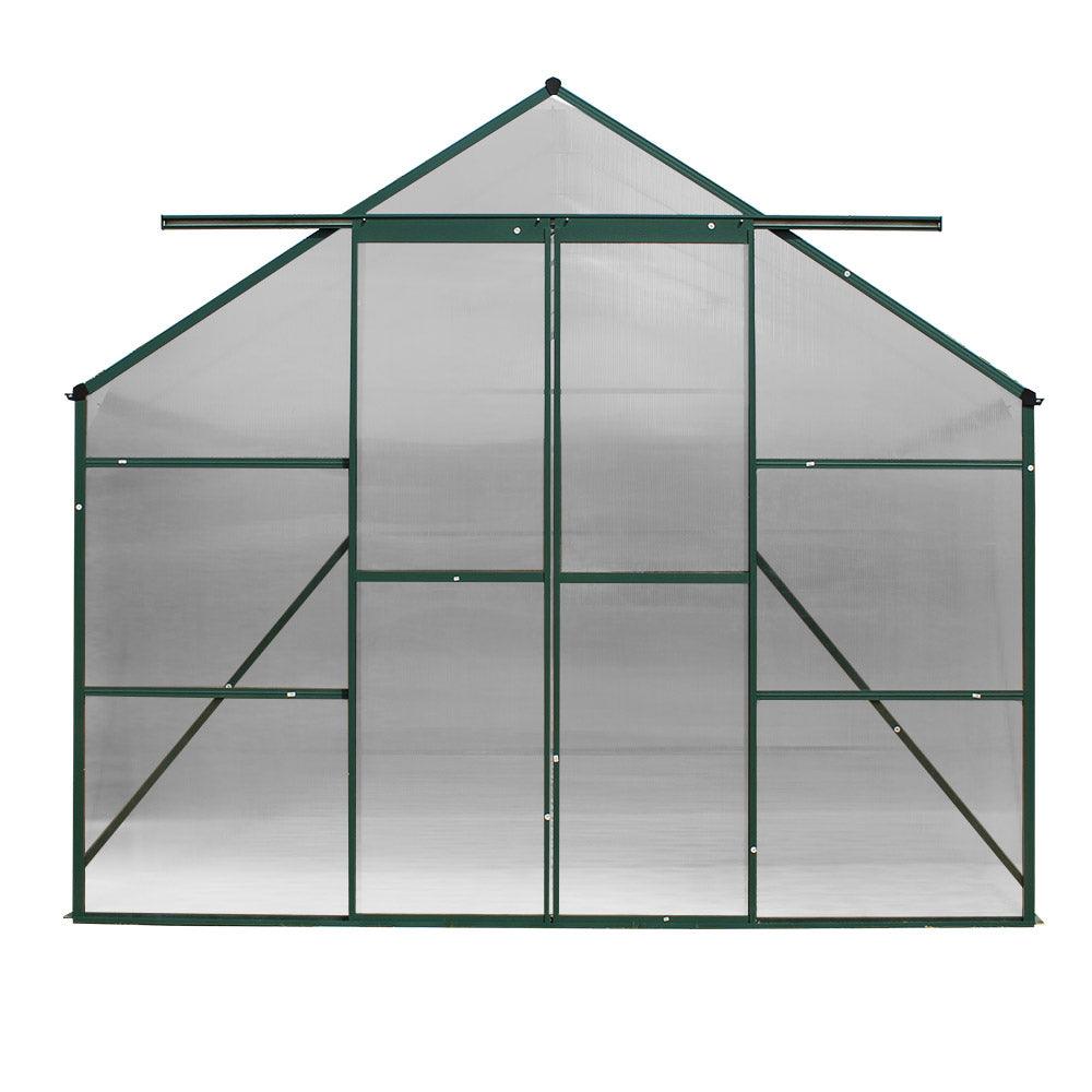 Greenfingers Greenhouse 5.1x2.44x2.1M Aluminium Polycarbonate Green House Garden Shed - Ozstylz