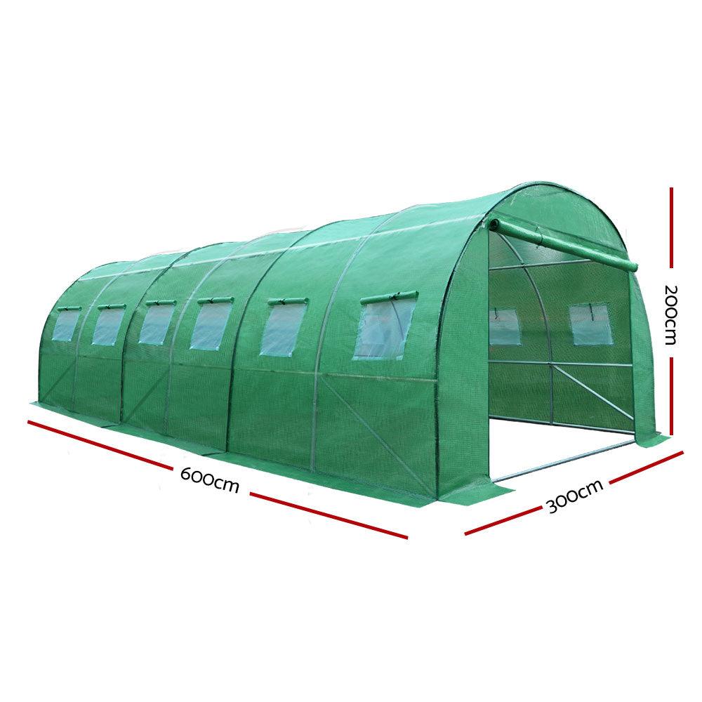 Greenfingers Greenhouse 6x3x2M Walk in Green House Tunnel Plant Garden Shed Dome - Ozstylz