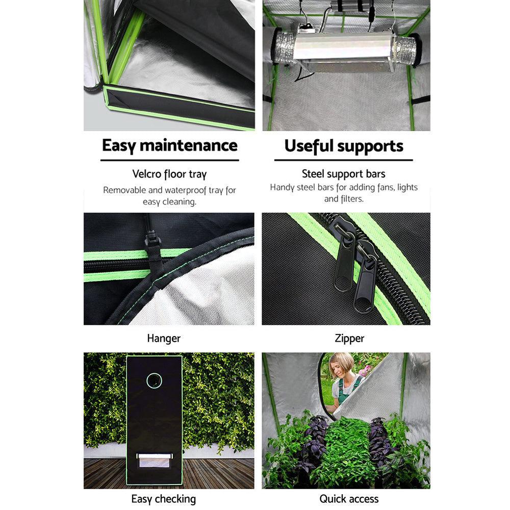 Greenfingers Grow Tent 120x60x150CM Hydroponics Kit Indoor Plant Room System - Ozstylz