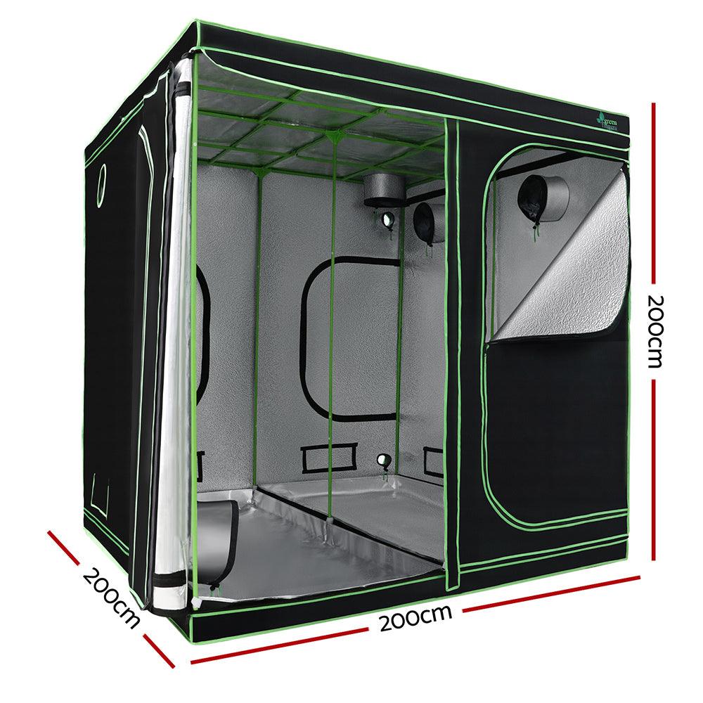 Greenfingers Grow Tent 200x200x200CM Hydroponics Kit Indoor Plant Room System - Ozstylz