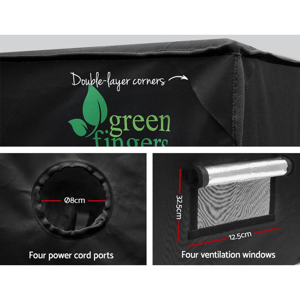 Greenfingers Grow Tent 240x120x200CM Hydroponics Kit Indoor Plant Room Black - Ozstylz