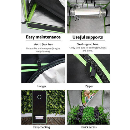 Greenfingers Grow Tent 240x120x200CM Hydroponics Kit Indoor Plant Room System - Ozstylz