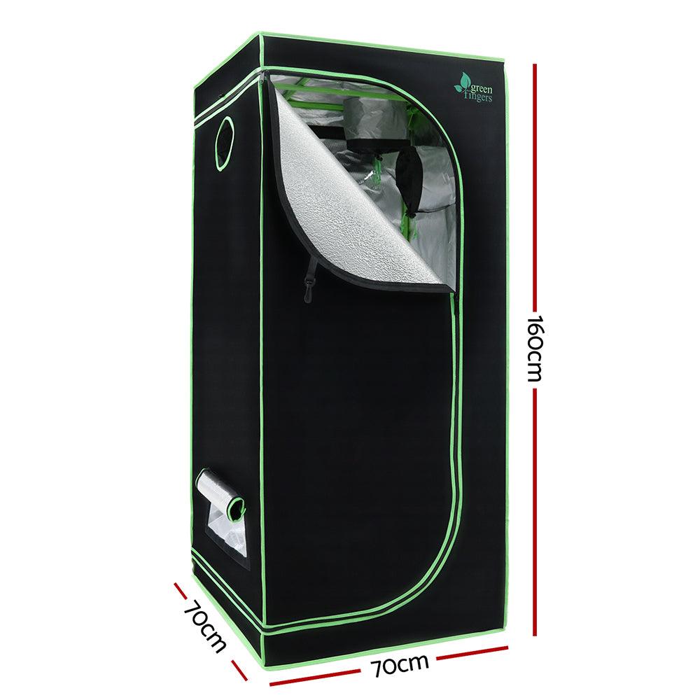 Greenfingers Grow Tent 70x70x160CM 1680D Hydroponics Kit Indoor Plant Room System - Ozstylz