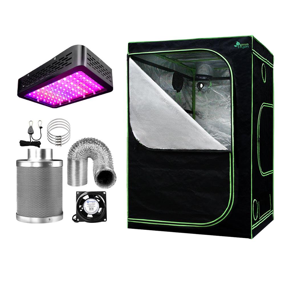 Greenfingers Grow Tent Light Kit 150x150x200CM 1000W LED 4" Vent Fan,Greenfingers Grow Tent Light Kit LED 1000W Full Spectrum 4" Vent 150x150x200CM - Ozstylz