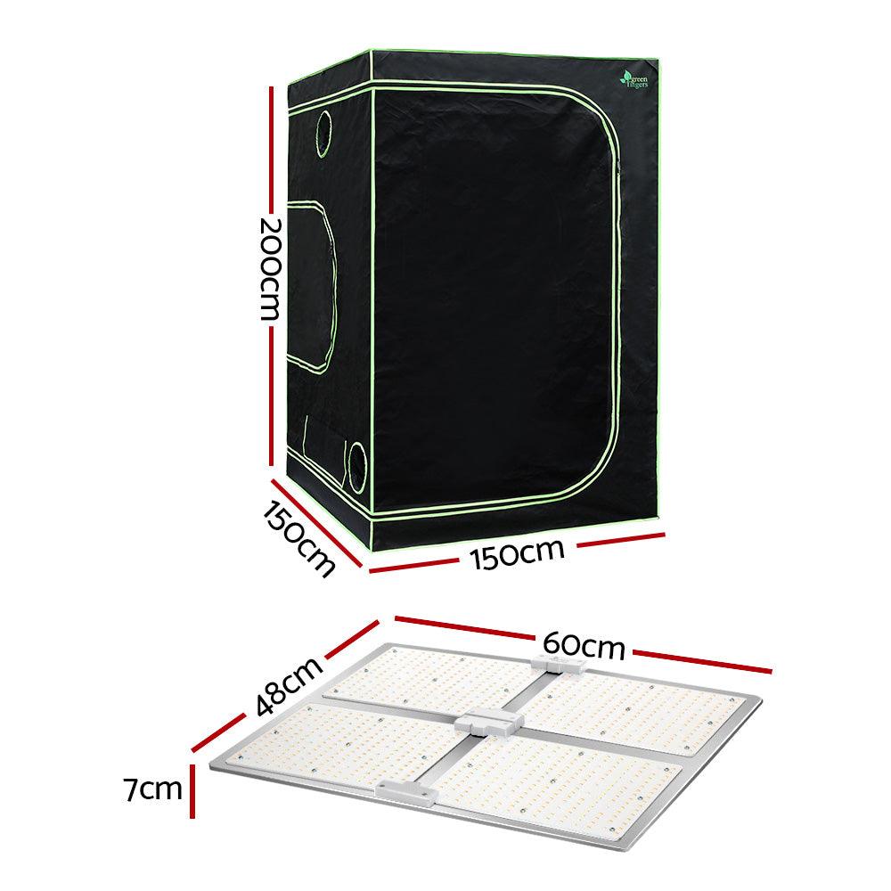 Greenfingers Grow Tent Light Kit 150x150x200CM 4500W LED Full Spectrum - Ozstylz