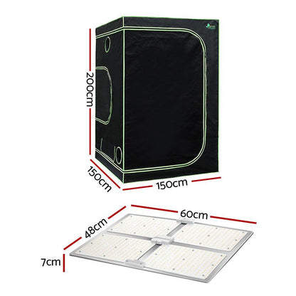 Greenfingers Grow Tent Light Kit 150x150x200CM 4500W LED Full Spectrum - Ozstylz