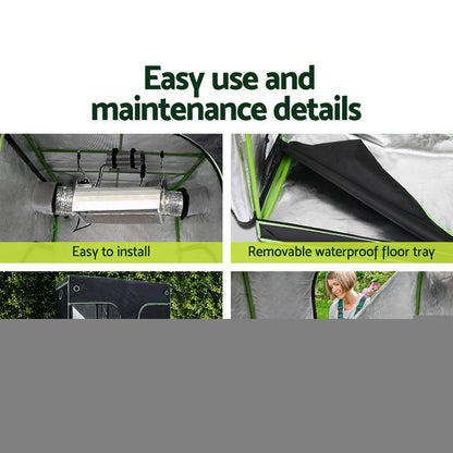 Greenfingers Grow Tent Light Kit 240x120x200CM 2200W LED Full Spectrum - Ozstylz