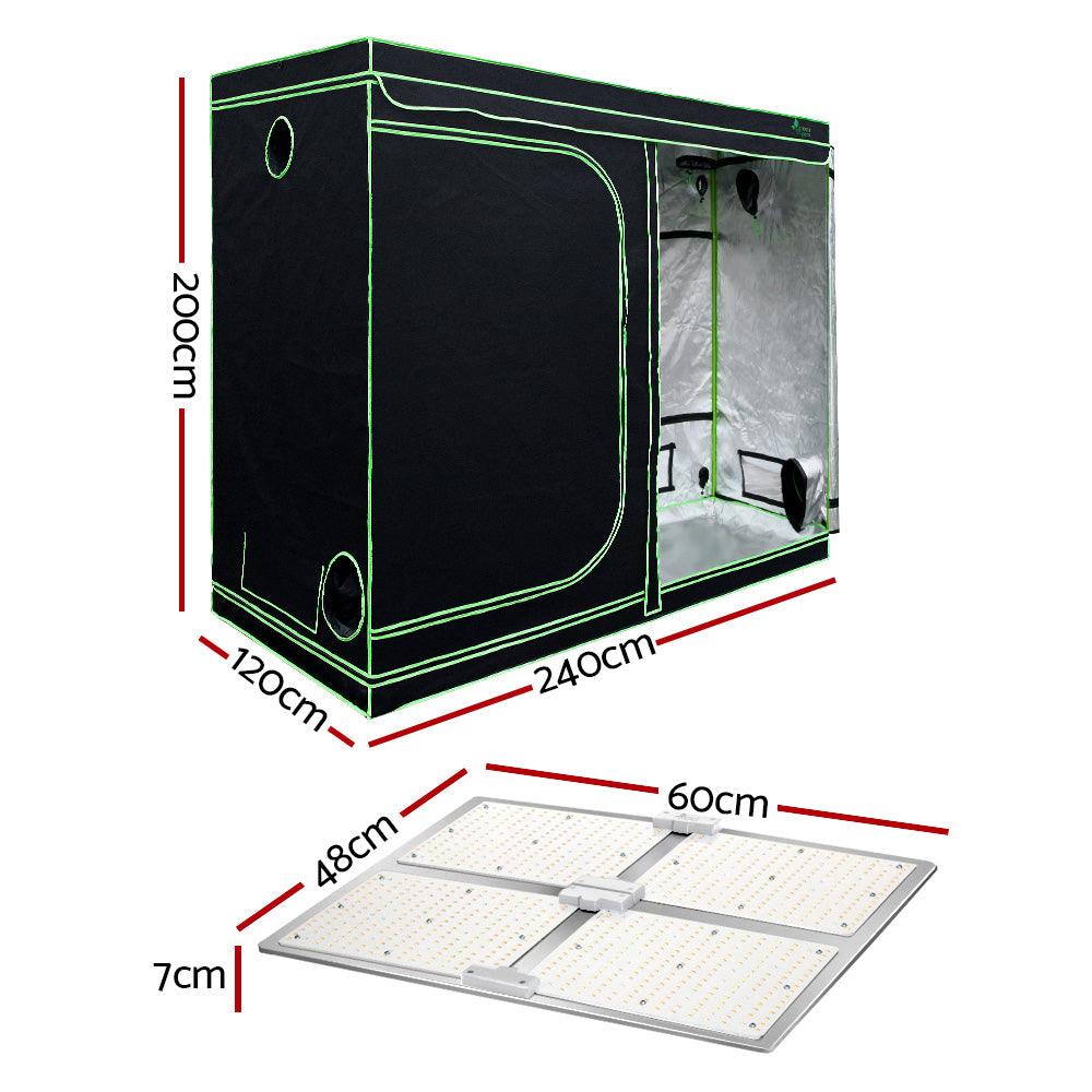 Greenfingers Grow Tent Light Kit 240x120x200CM 4500W LED Full Spectrum - Ozstylz