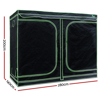 Greenfingers Grow Tent Light Kit 280x140x200CM 2000W LED 6" Vent Fan,Greenfingers Grow Tent Light Kit LED 2000W Full Spectrum 6" Vent 280x140x200CM - Ozstylz