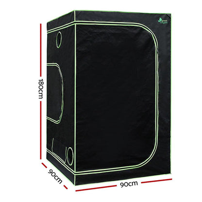 Greenfingers Grow Tent Light Kit 90x90x180CM 1000W LED 6" Vent Fan,Greenfingers Grow Tent Light Kit LED 1000W Full Spectrum 6" Vent 90x90x180CM - Ozstylz