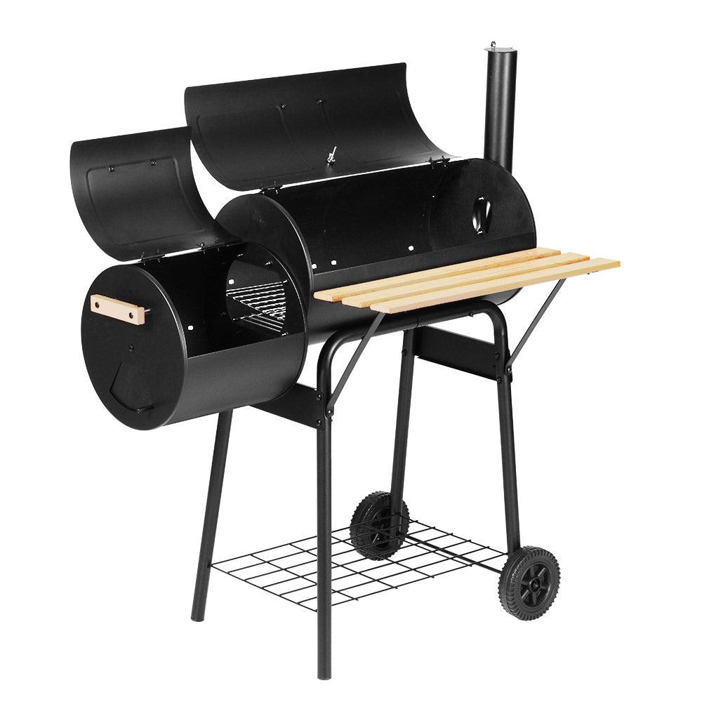 Grillz BBQ Grill 2-In-1 Offset Charcoal Smoker - Ozstylz