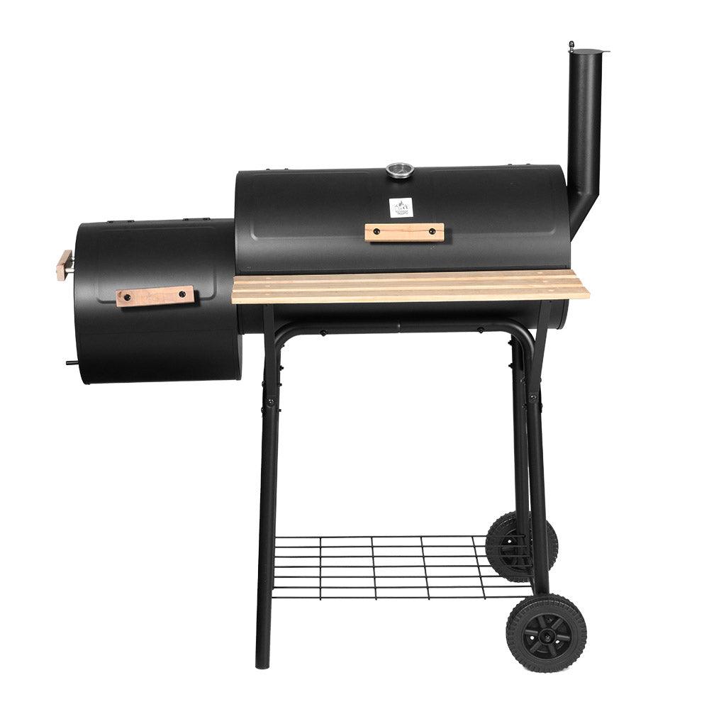 Grillz BBQ Grill 2-In-1 Offset Charcoal Smoker - Ozstylz