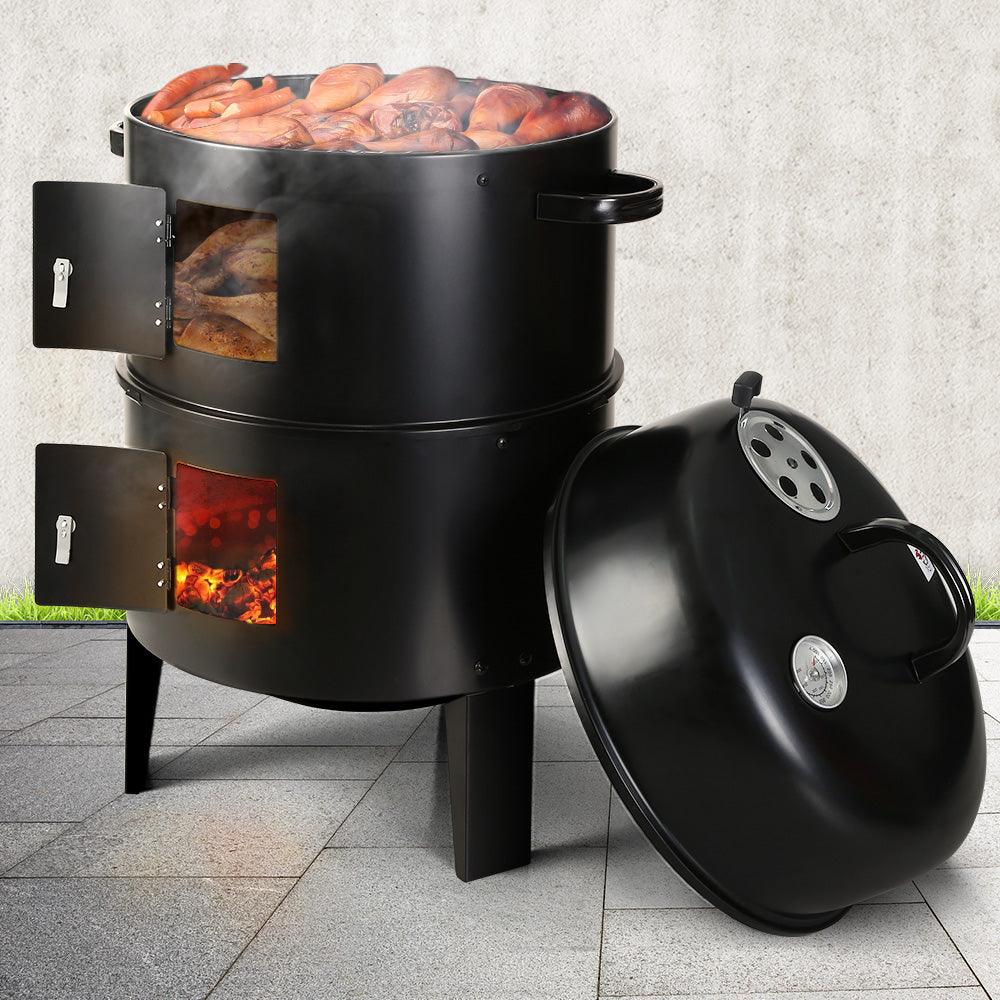 Grillz BBQ Grill 3-In-1 Charcoal Smoker - Ozstylz