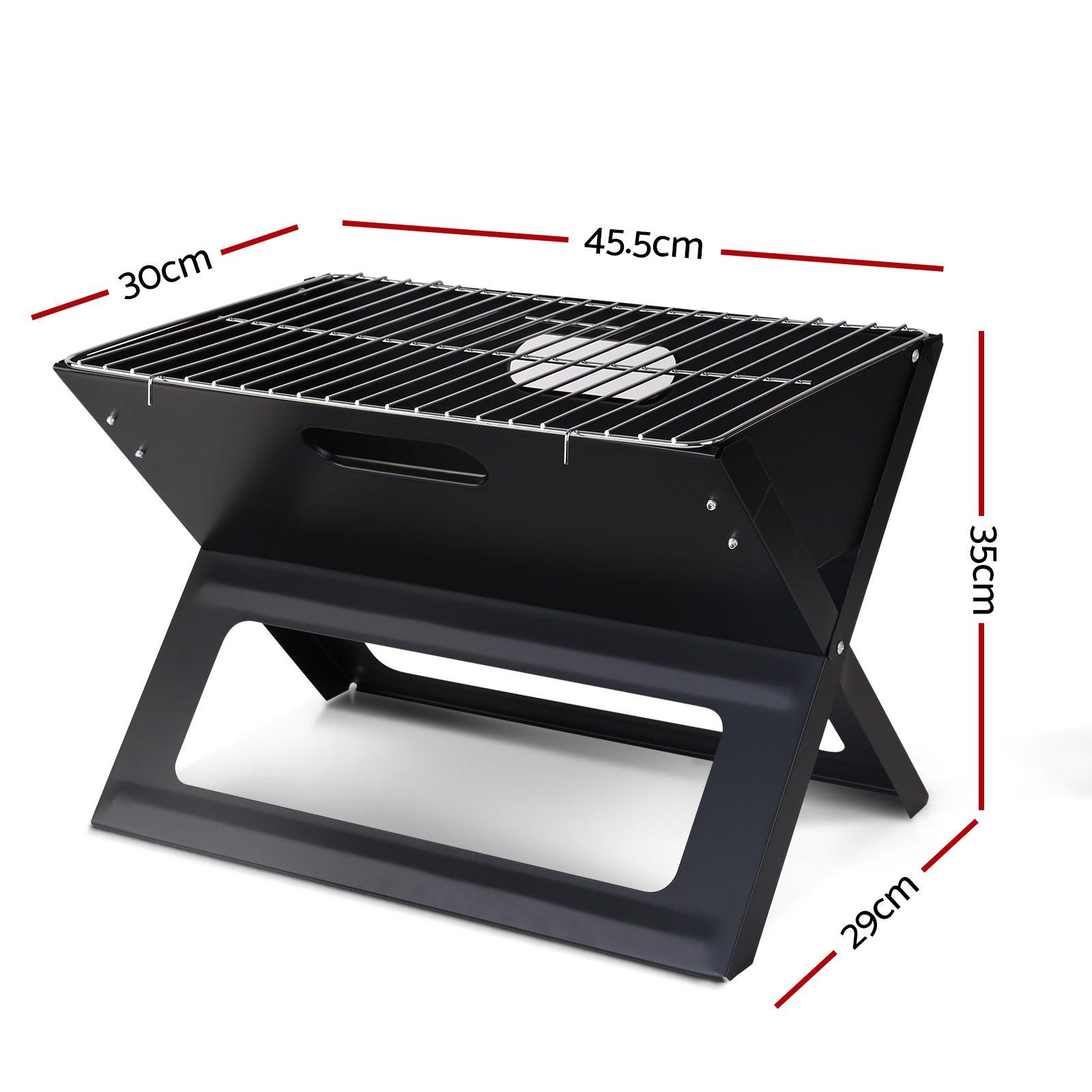 Grillz BBQ Grill Charcoal Smoker Foldable - Ozstylz