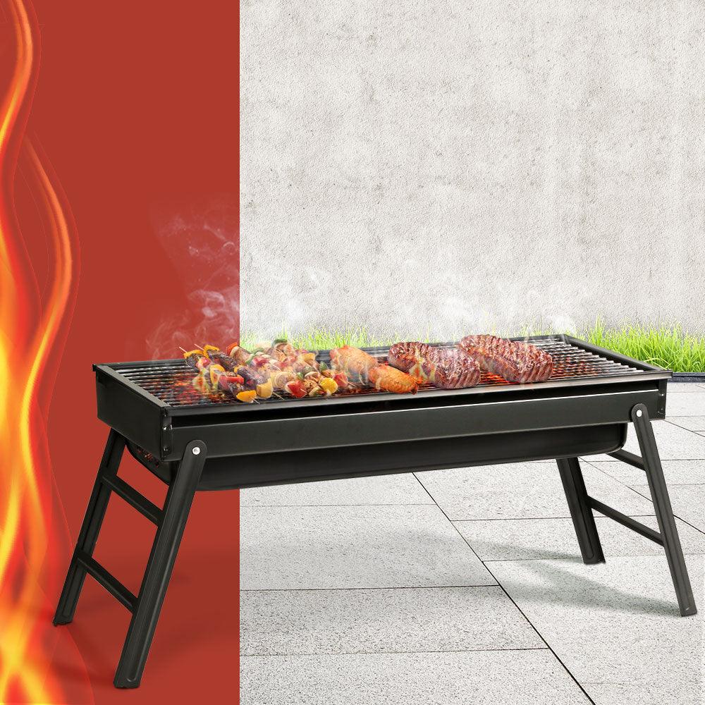 Grillz BBQ Grill Charcoal Smoker Foldable - Ozstylz