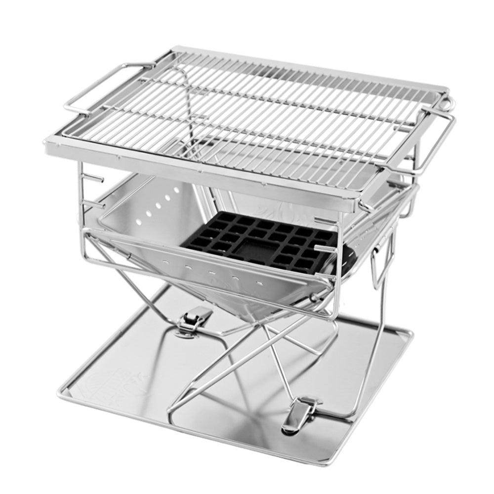 Grillz Fire Pit BBQ Grill with Carry Bag Camping - Ozstylz