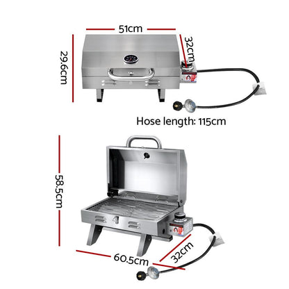 Grillz Portable Gas BBQ Grill - Ozstylz